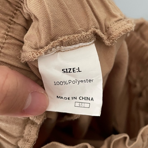 Womens Casual Elastic Waist Solid Comfy Jogging Jogger Pants with Pockets - Picture 10 of 10